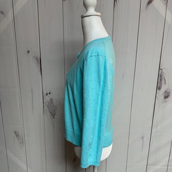 Lilly Pulitzer Caridgan, Teal, SIze Large, Excellent Preloved Condition - Picture 2 of 9
